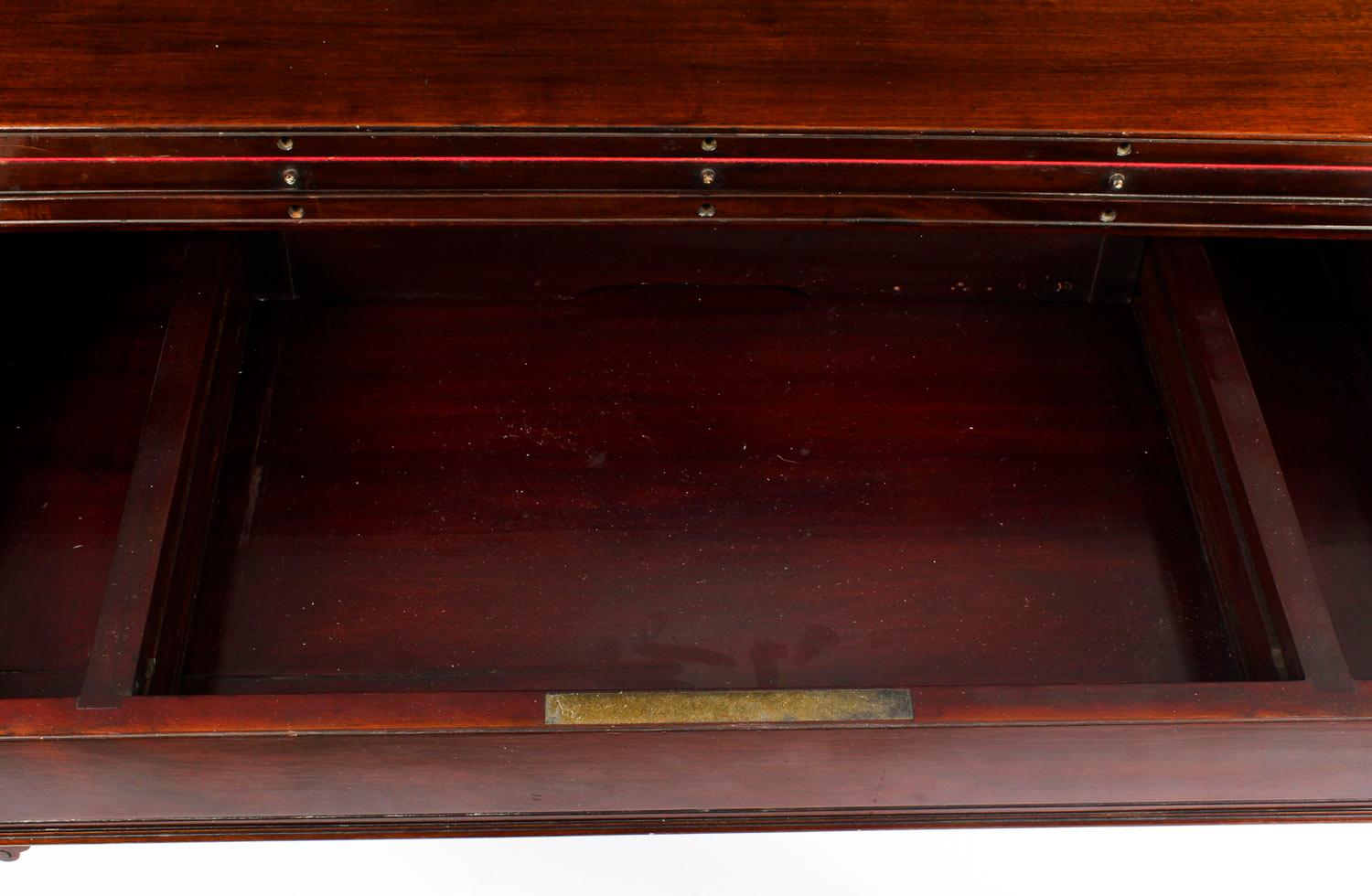 Ancienne table de roulette victorienne en acajou:: 19ème siècle 13