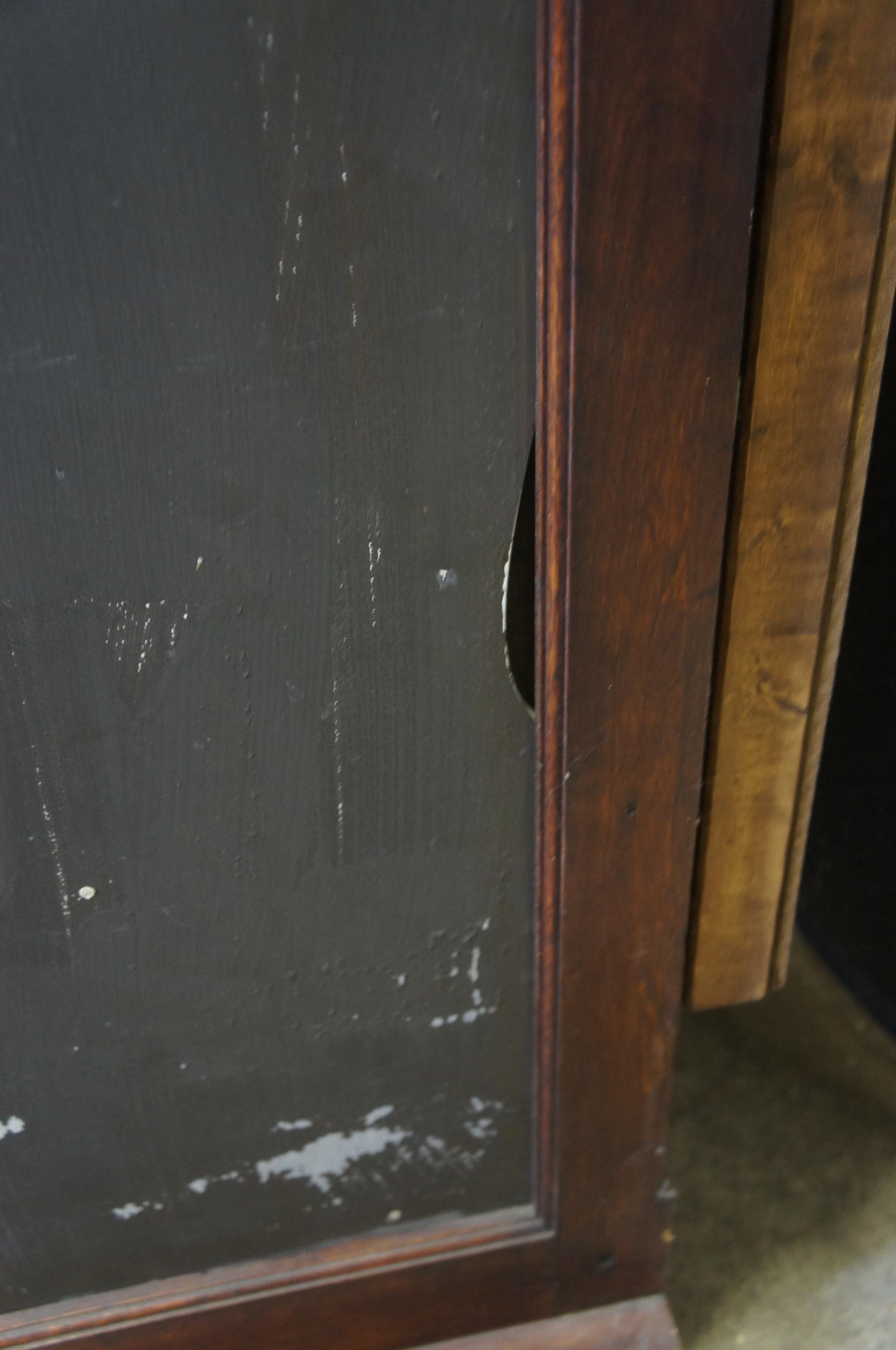 Ancienne vitrine de magasin général victorienne en acajou, cabinet d'apothicaire 71