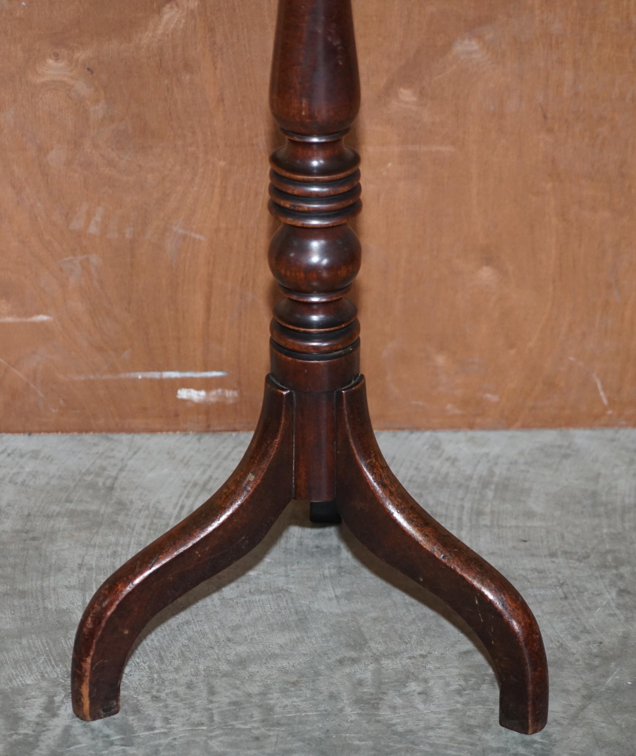 English Antique Victorian Mahogany Hand Carved Jardiniere Table or Plant Stand Pedestal For Sale