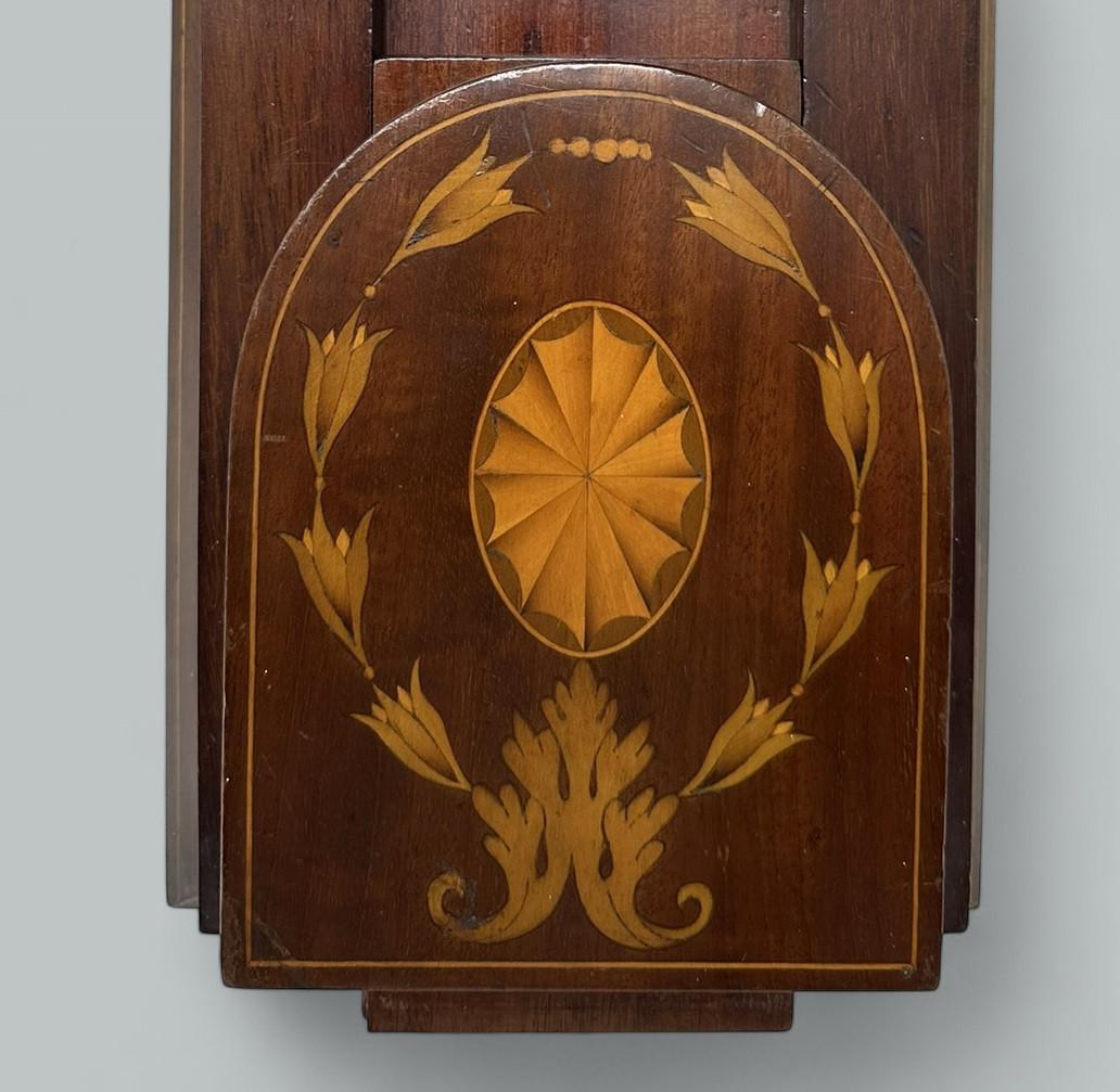 Antique Victorian Mahogany Inlaid Book Slide Bookcase Holder Nineteenth Century For Sale 2