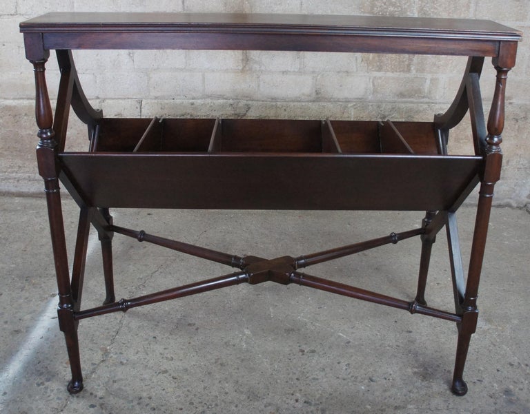 Antique Victorian Mahogany Library Book Trough English Georgian Record ...
