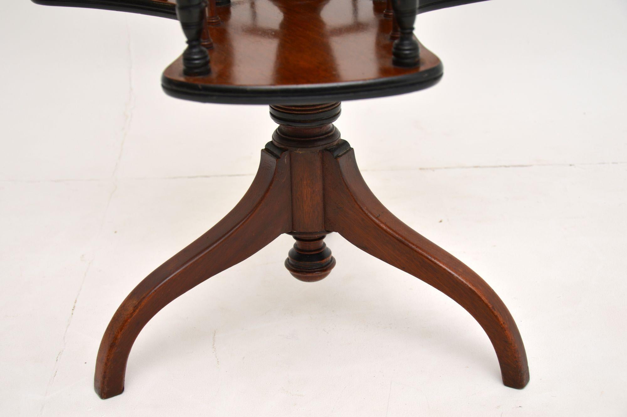 Antique Victorian Mahogany Occasional Table Bookstand 2