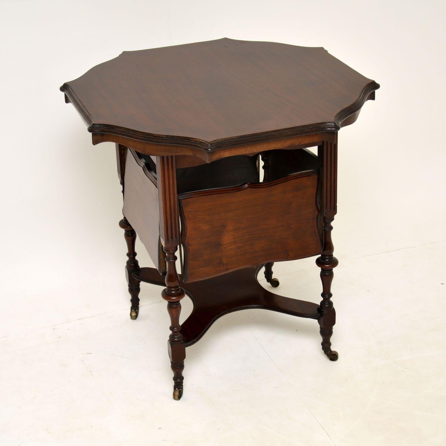 Antique Victorian Mahogany Occasional Table 5