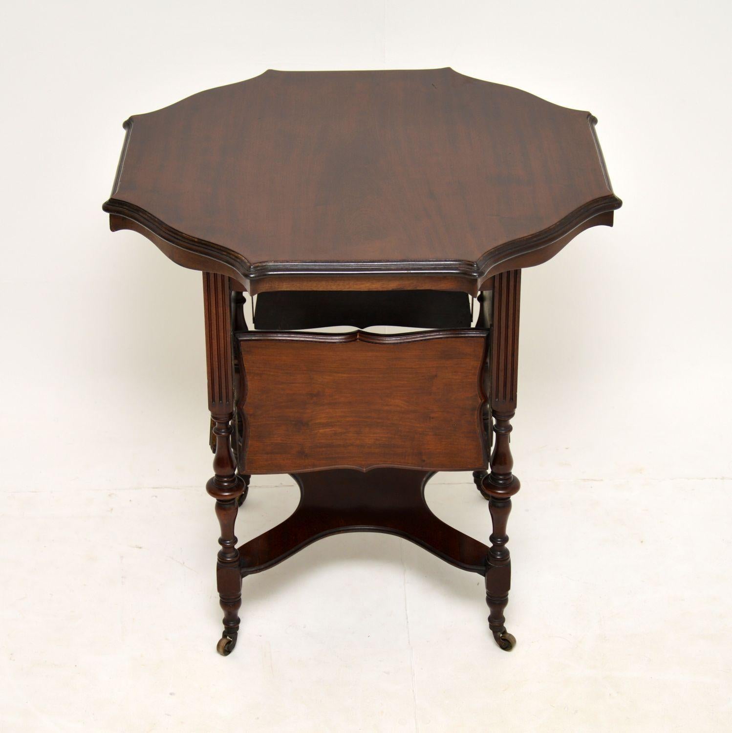 English Antique Victorian Mahogany Occasional Table