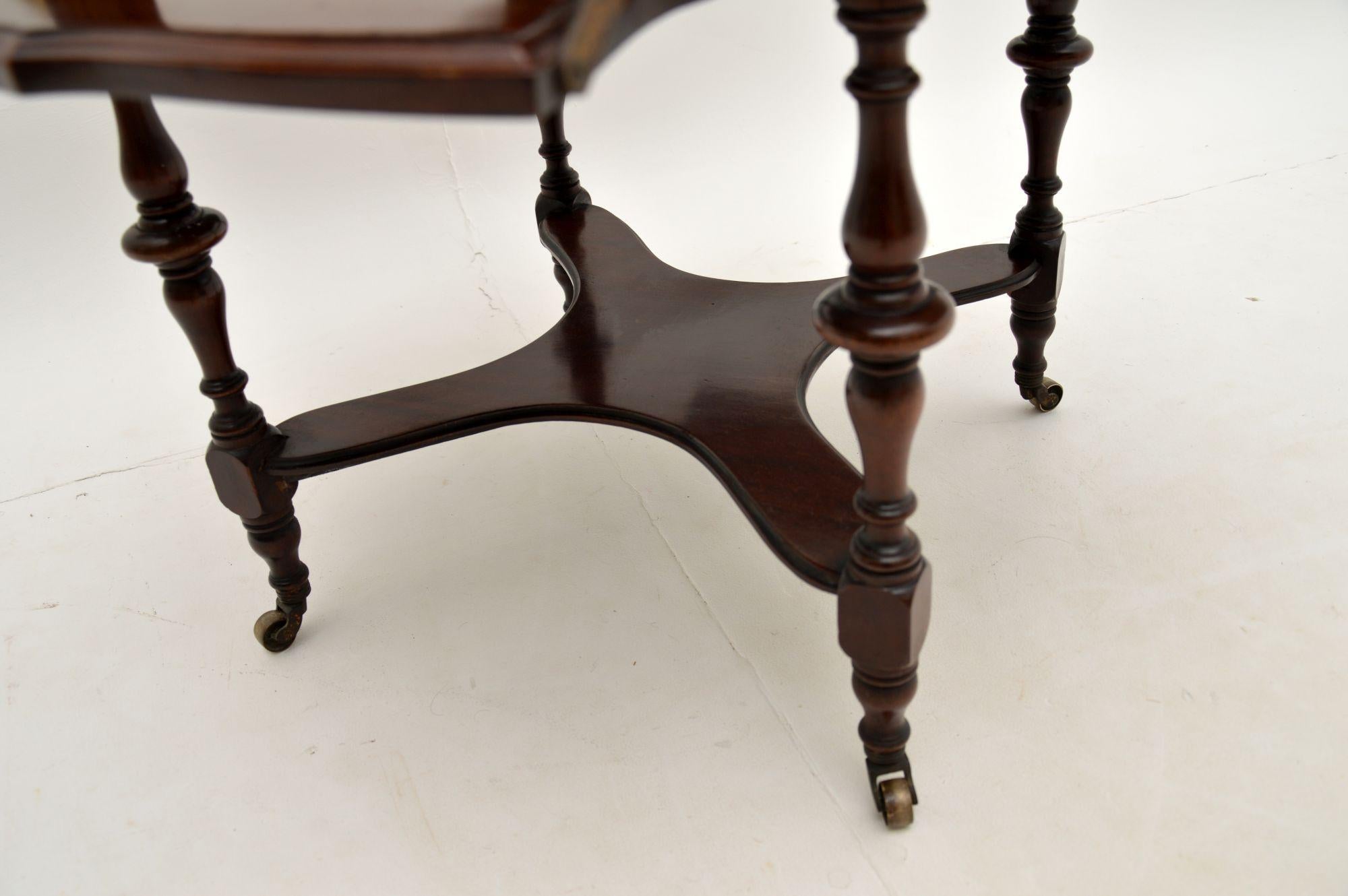 Antique Victorian Mahogany Occasional Table 4