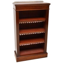 Antique Victorian Mahogany Open Bookcase