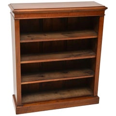 Antique Victorian Mahogany Open Bookcase