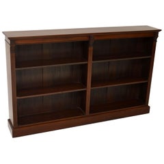 Antique Victorian Mahogany Open Bookcase