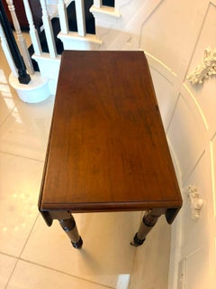 Antique Victorian Mahogany Pembroke Drop Leaf Dining Table