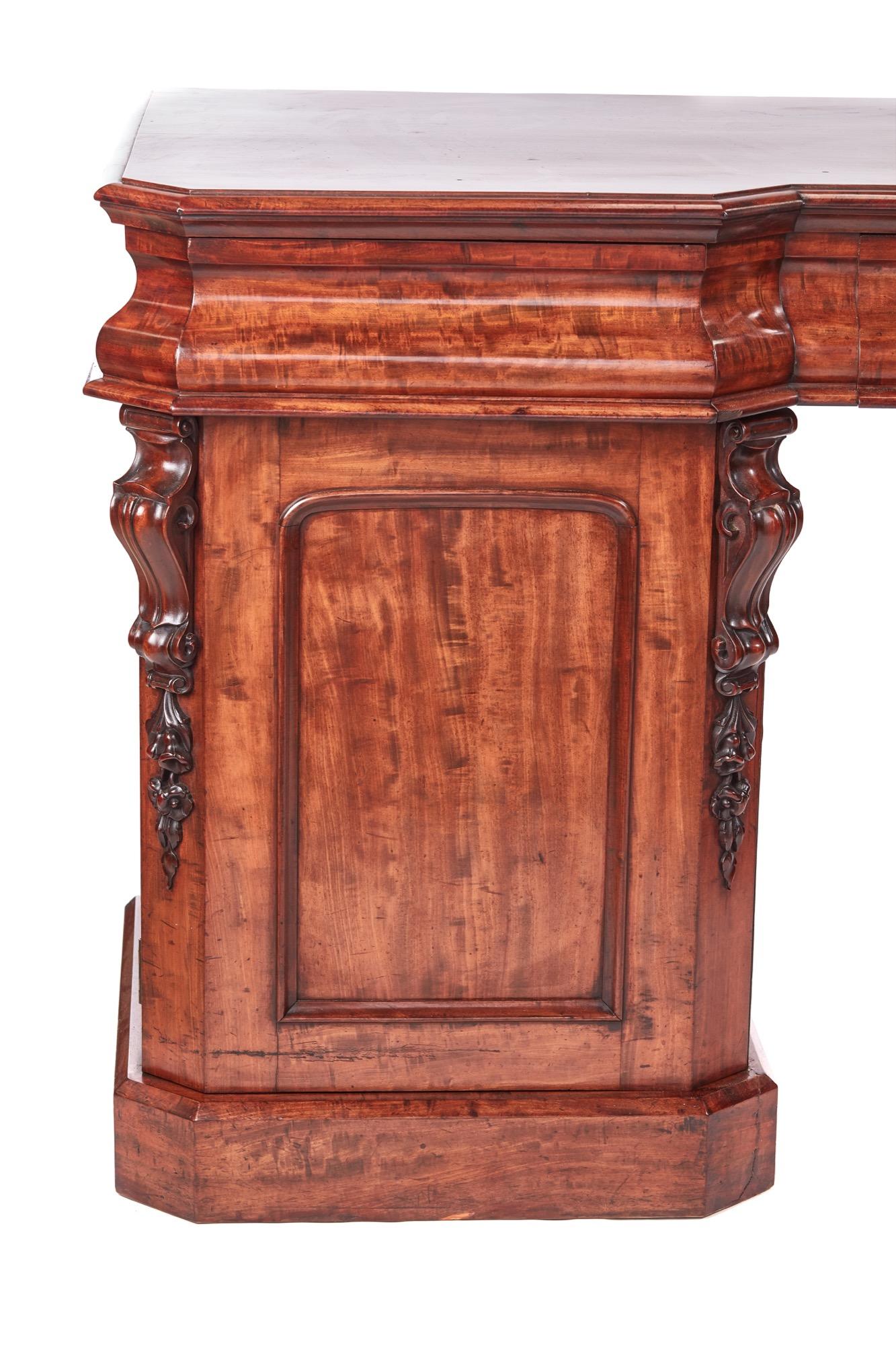 English Antique Victorian Mahogany Sideboard For Sale