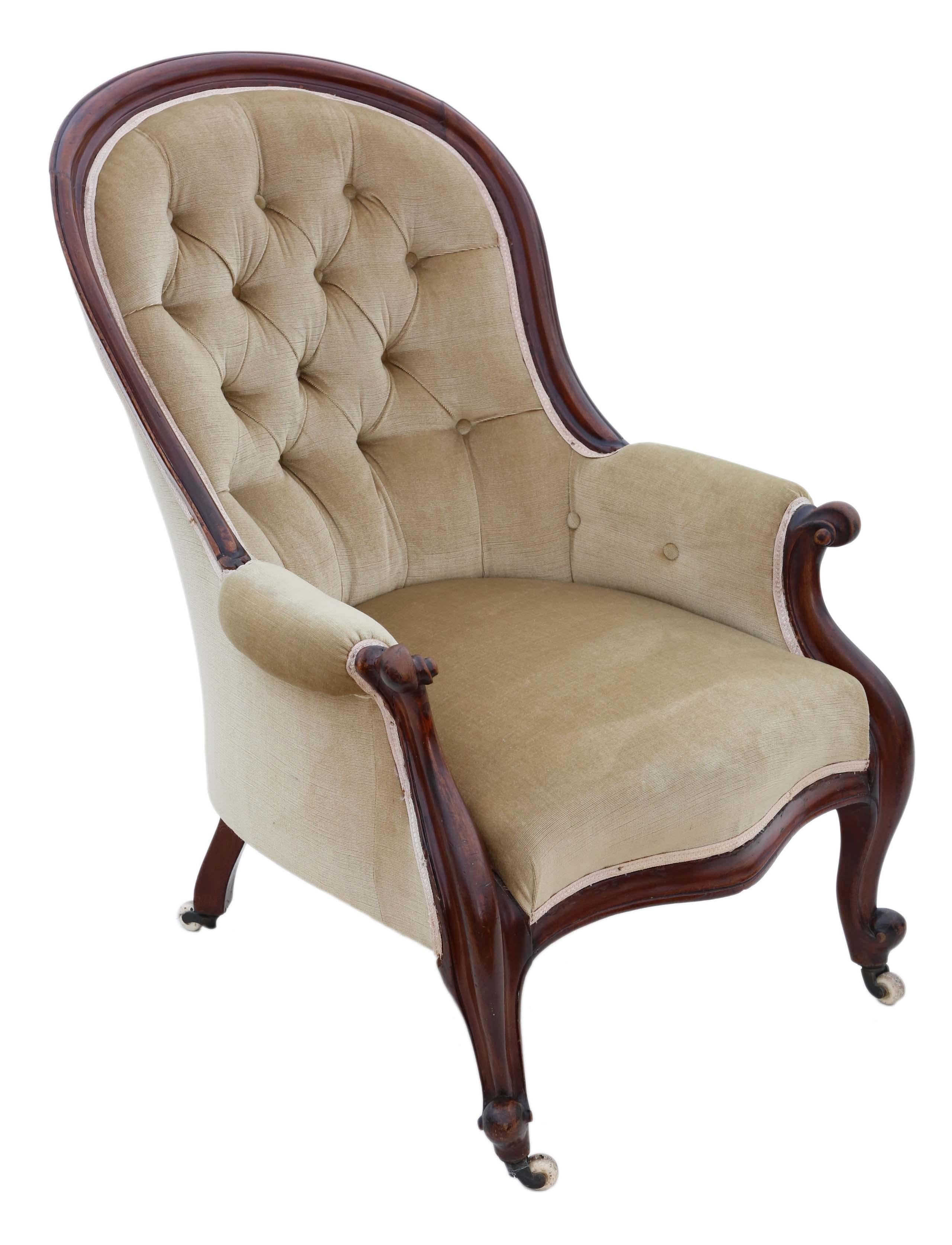 antique victorian slipper chair
