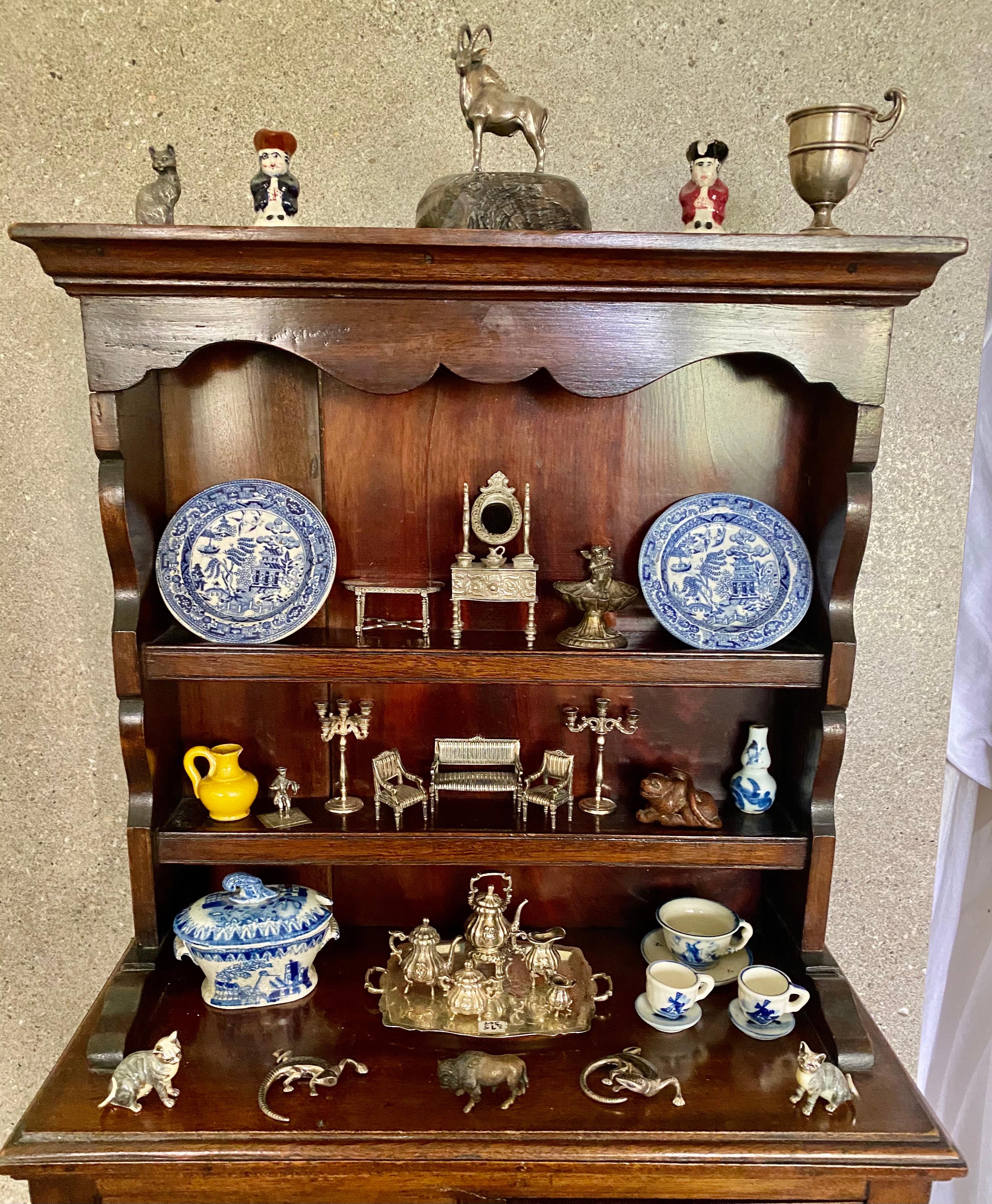 Wood Antique Victorian Mahogany Veneered Miniature Dresser Apprentice Piece For Sale