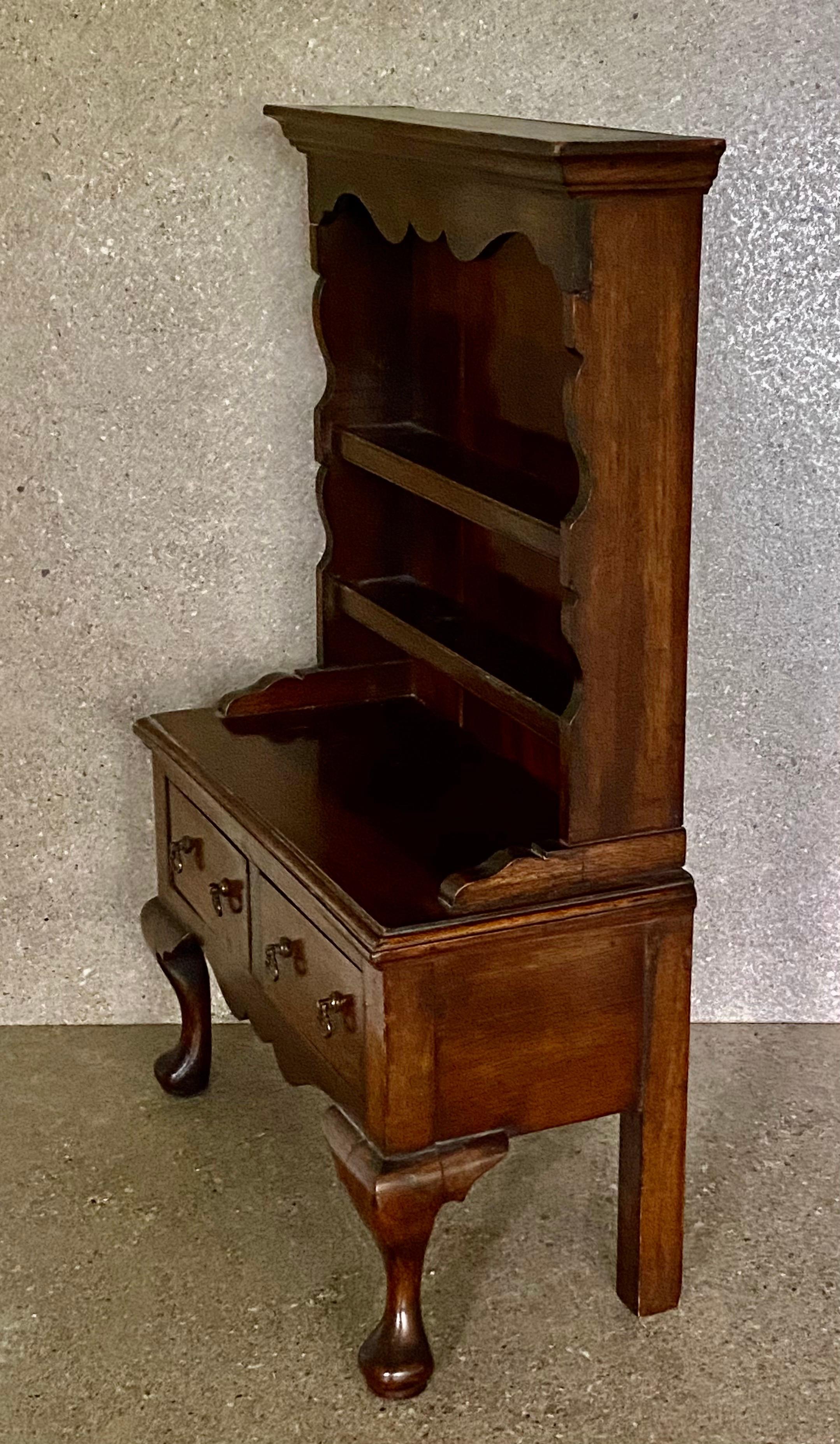 Antique Victorian Mahogany Veneered Miniature Dresser Apprentice Piece For Sale 1