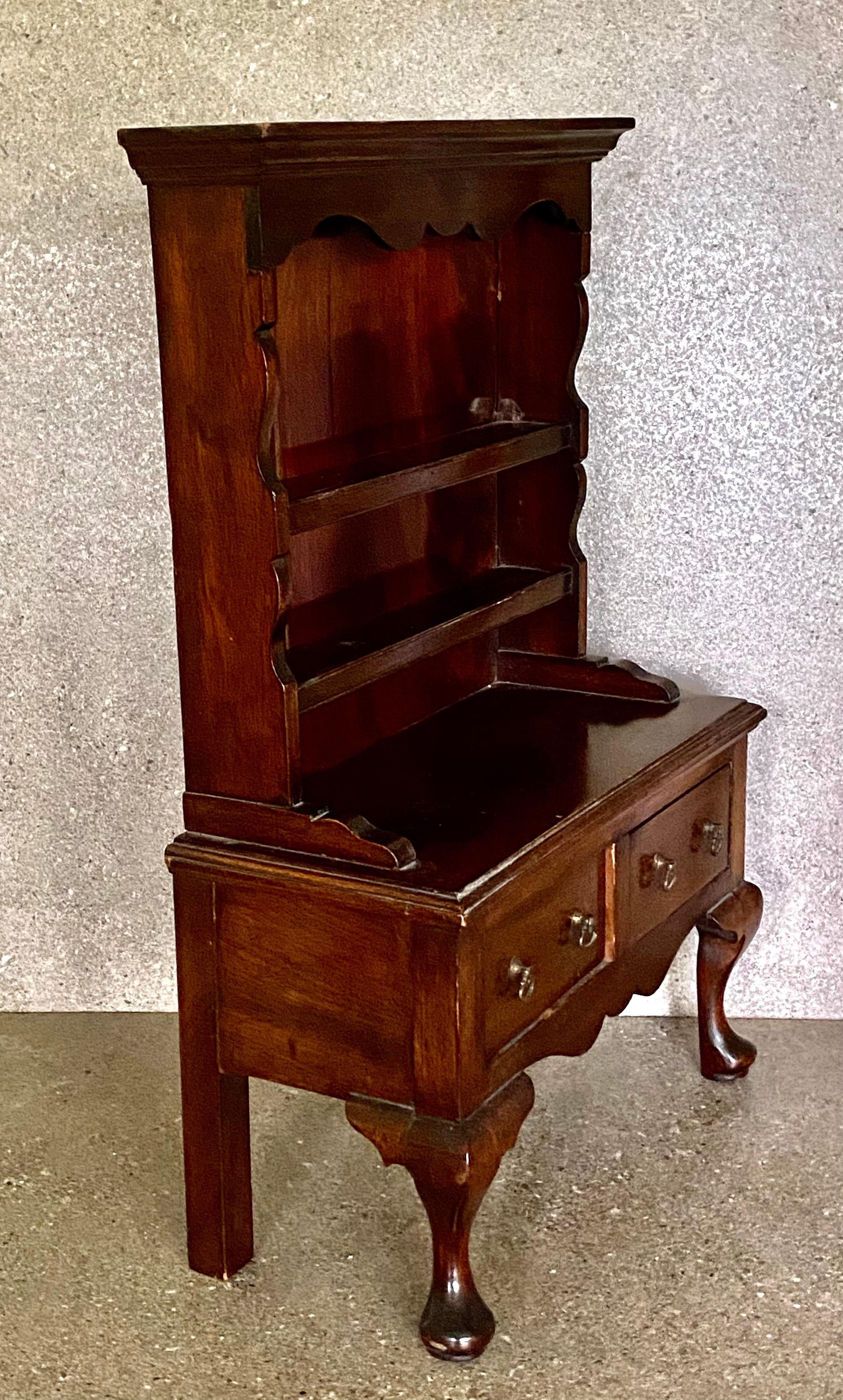 Antique Victorian Mahogany Veneered Miniature Dresser Apprentice Piece For Sale 2