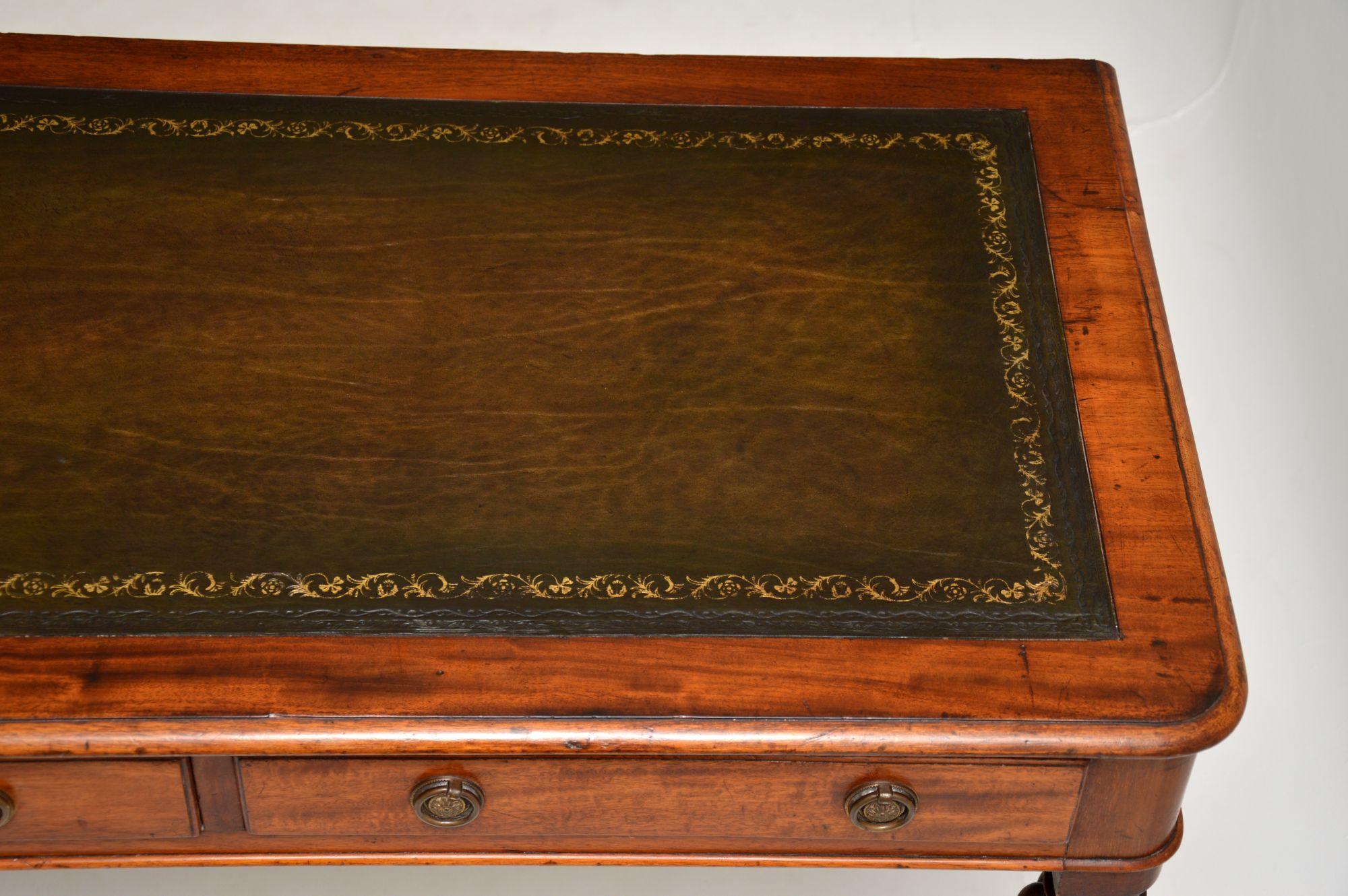 Antique Victorian Mahogany Writing Table Desk 3