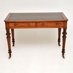 Antique Victorian Mahogany Writing Table Desk