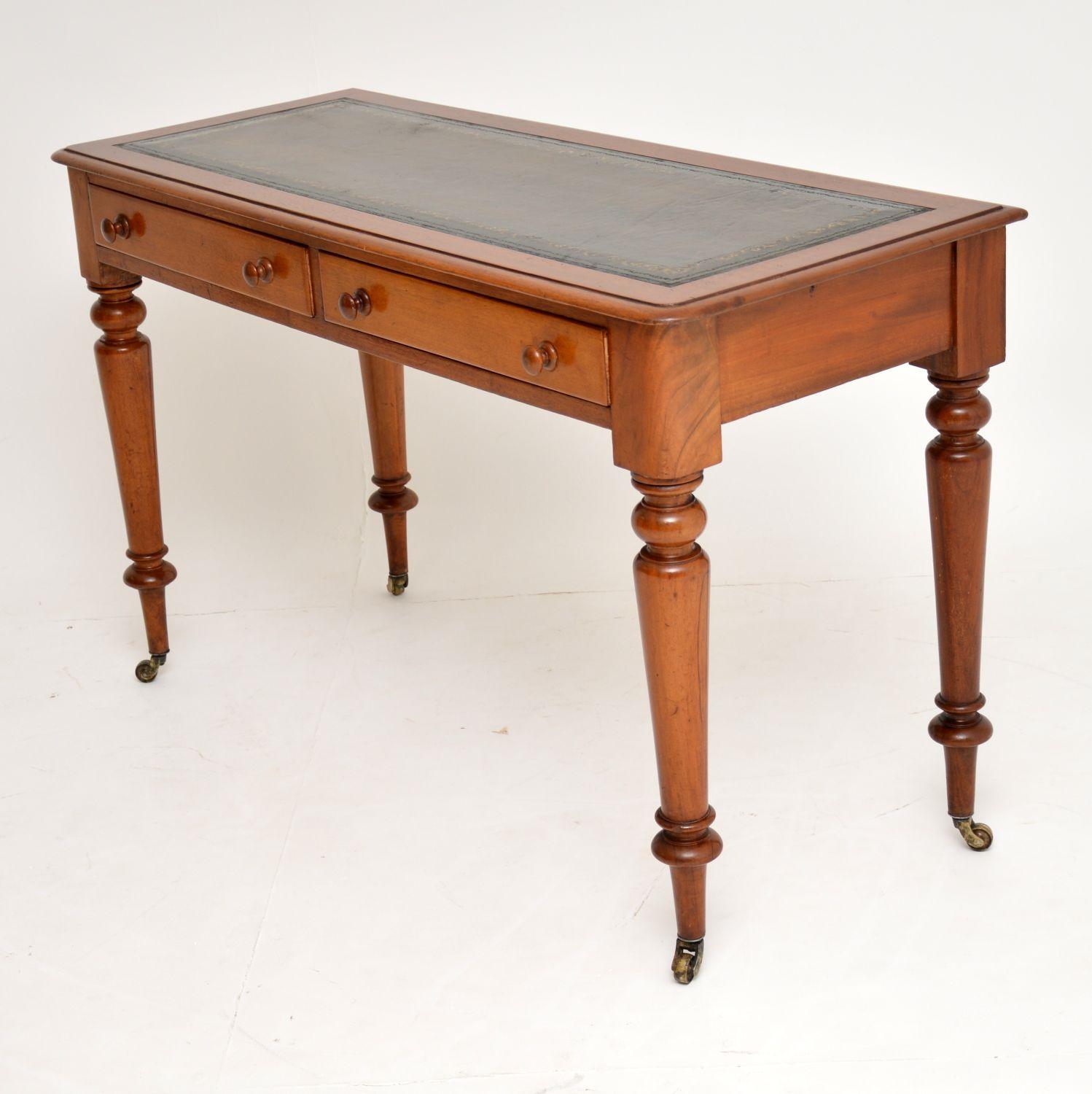English Antique Victorian Mahogany Writing Table or Desk