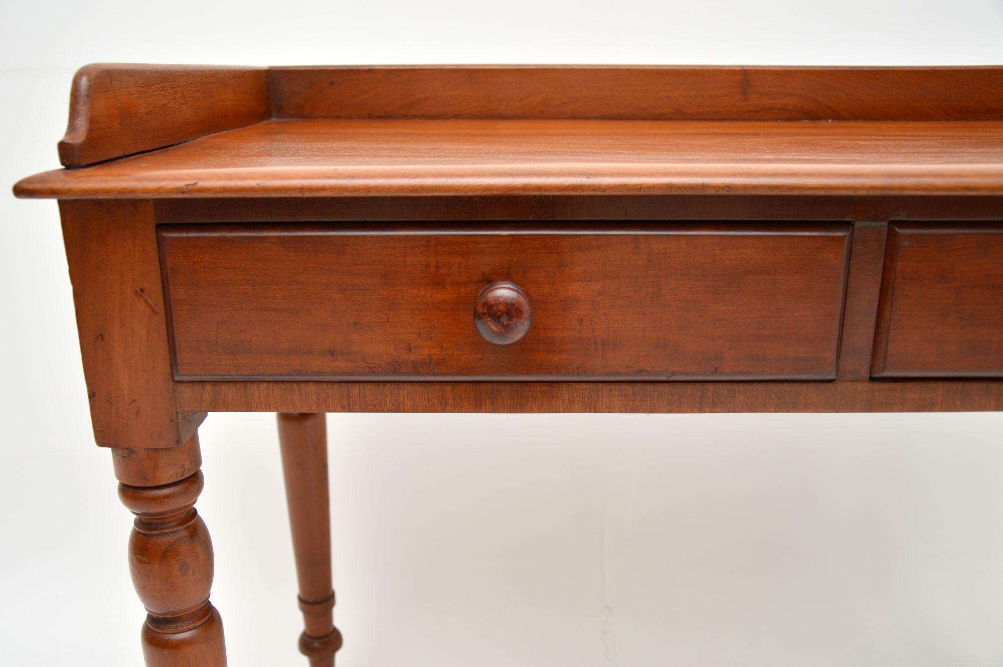 Antique Victorian Mahogany Writing Table / Desk 1