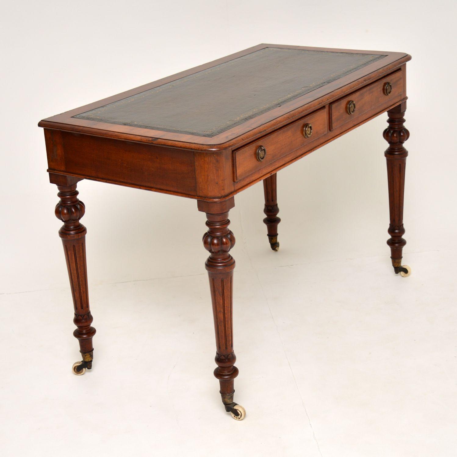19th Century Antique Victorian Mahogany Writing Table Desk