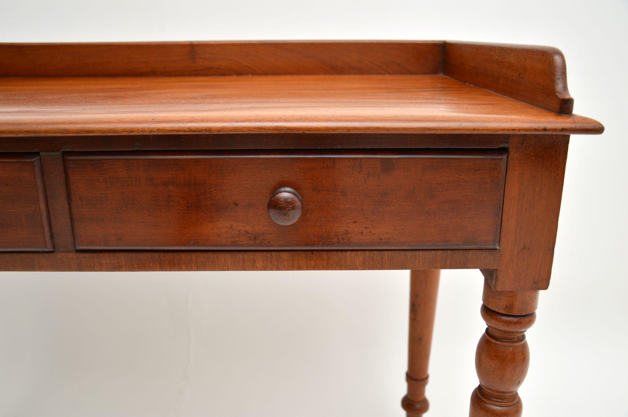 Antique Victorian Mahogany Writing Table / Desk 2