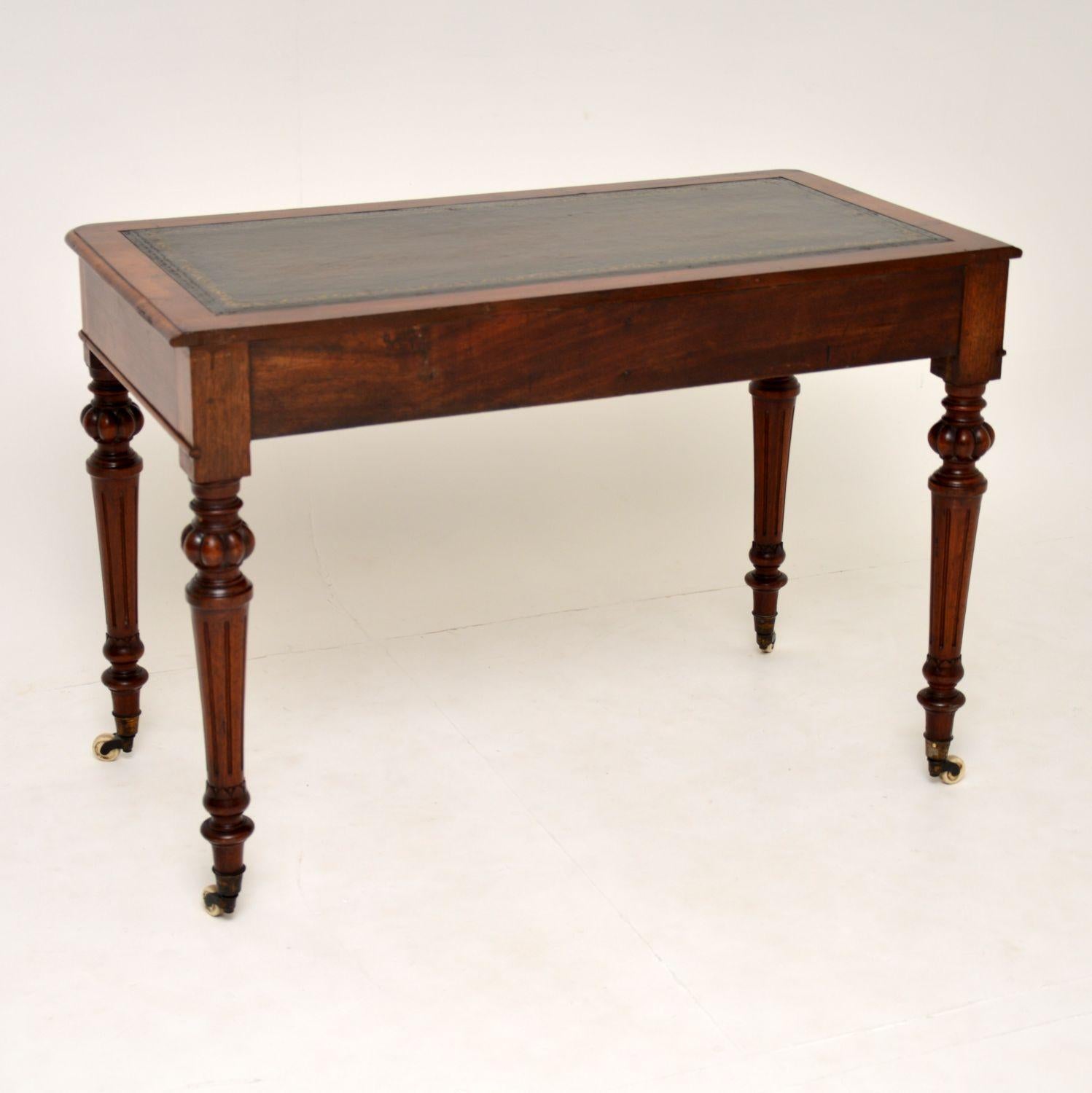 Antique Victorian Mahogany Writing Table Desk 2