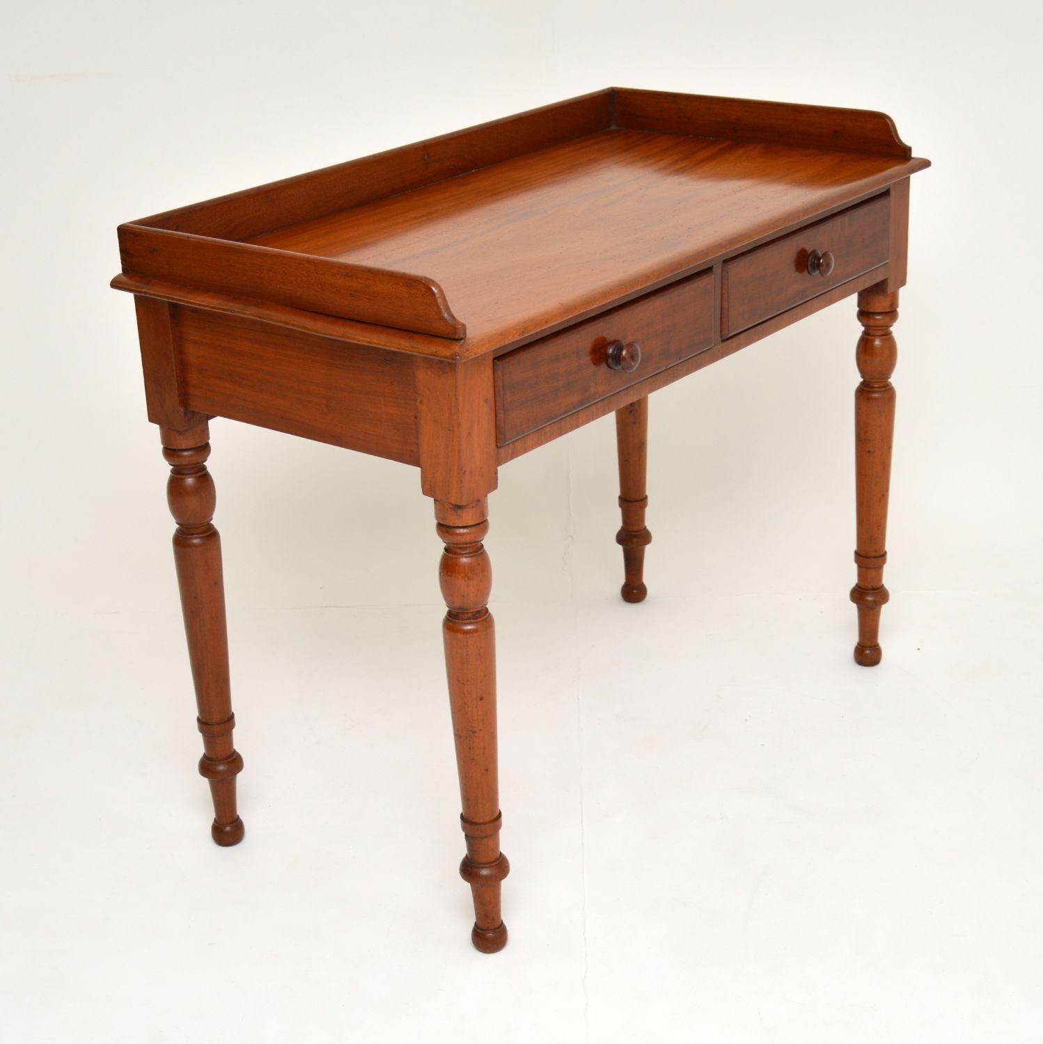 Antique Victorian Mahogany Writing Table / Desk 4
