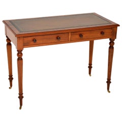 Antique Victorian Mahogany Writing Table Desk