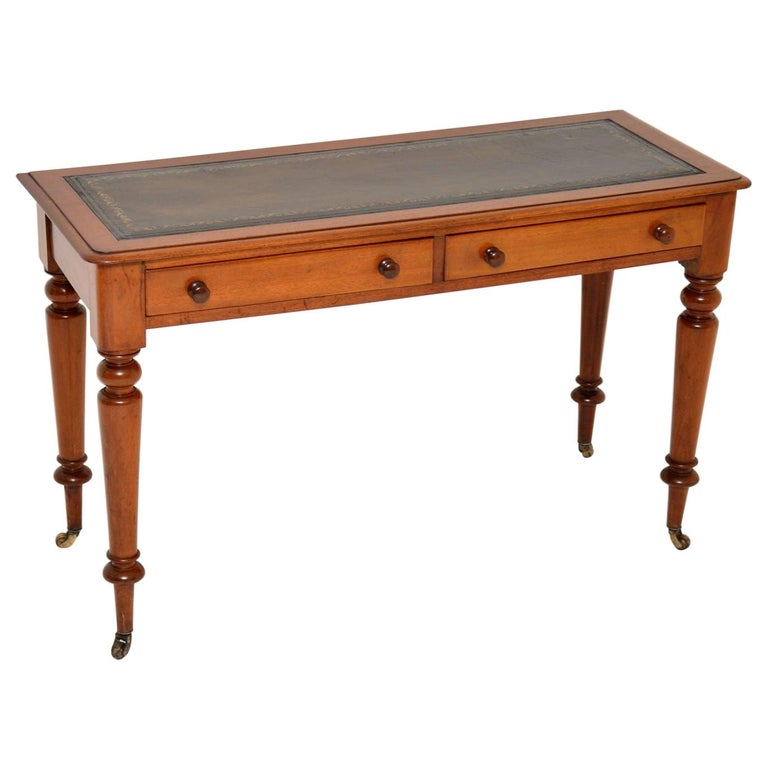 Antique Victorian Mahogany Writing Table or Desk at 1stDibs