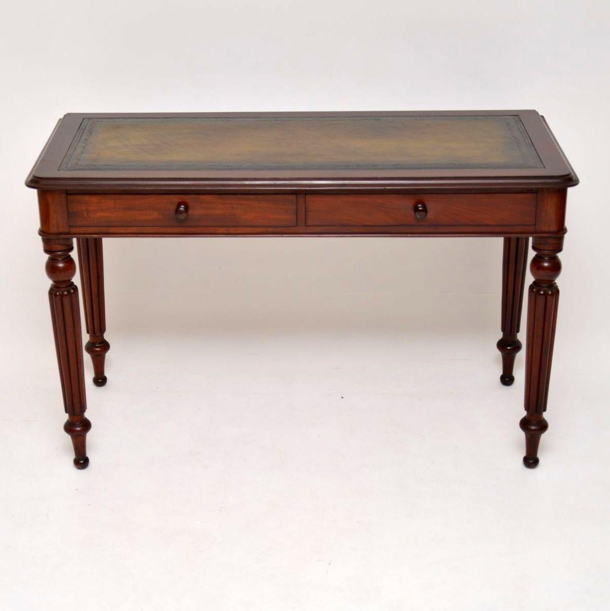 English Antique Victorian Mahogany Writing Table