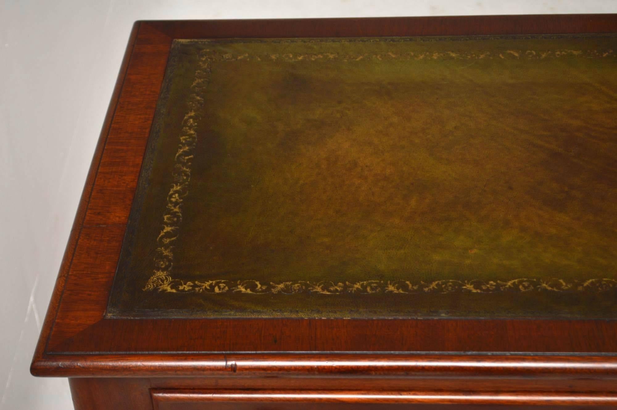 Antique Victorian Mahogany Writing Table 1