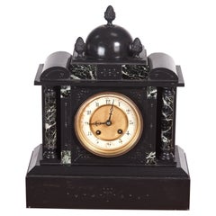 Antique Victorian Marble Eight Day Striking Mantel Clock