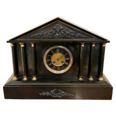 Antique Victorian Marble Mantel Clock