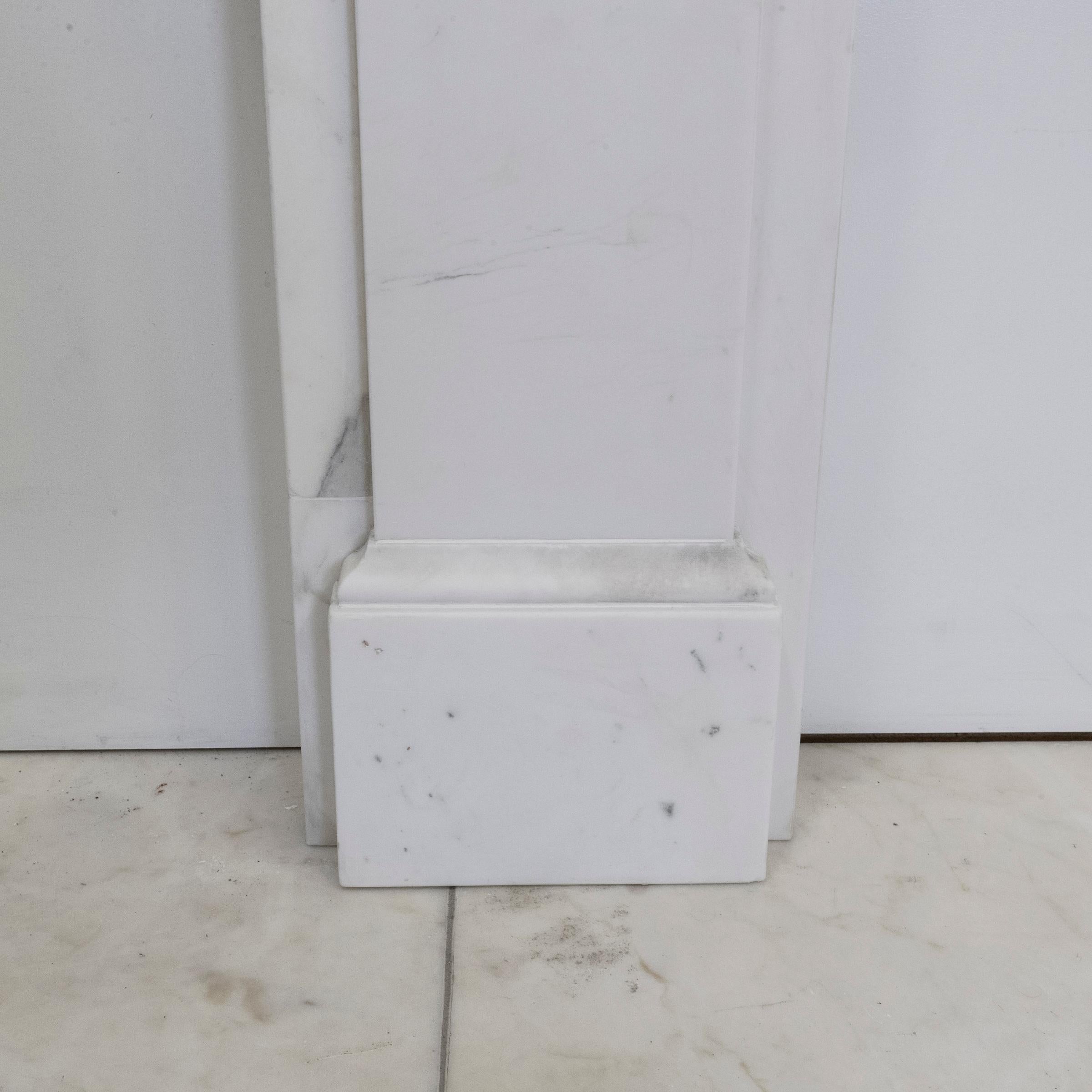 19th Century Antique Victorian Marble Surround with Ornate Carved Corbels For Sale