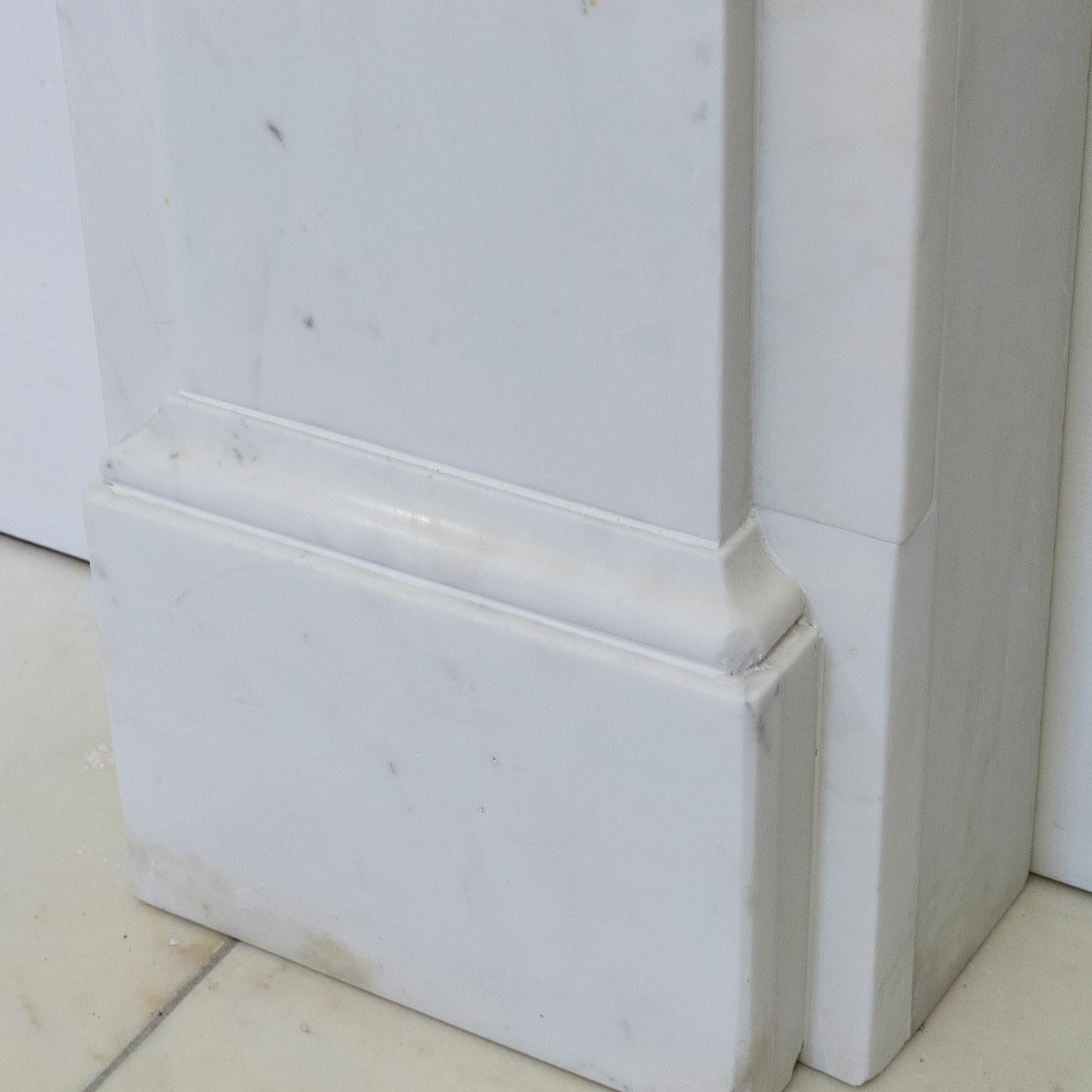 Antique Victorian Marble Surround with Ornate Carved Corbels For Sale 5
