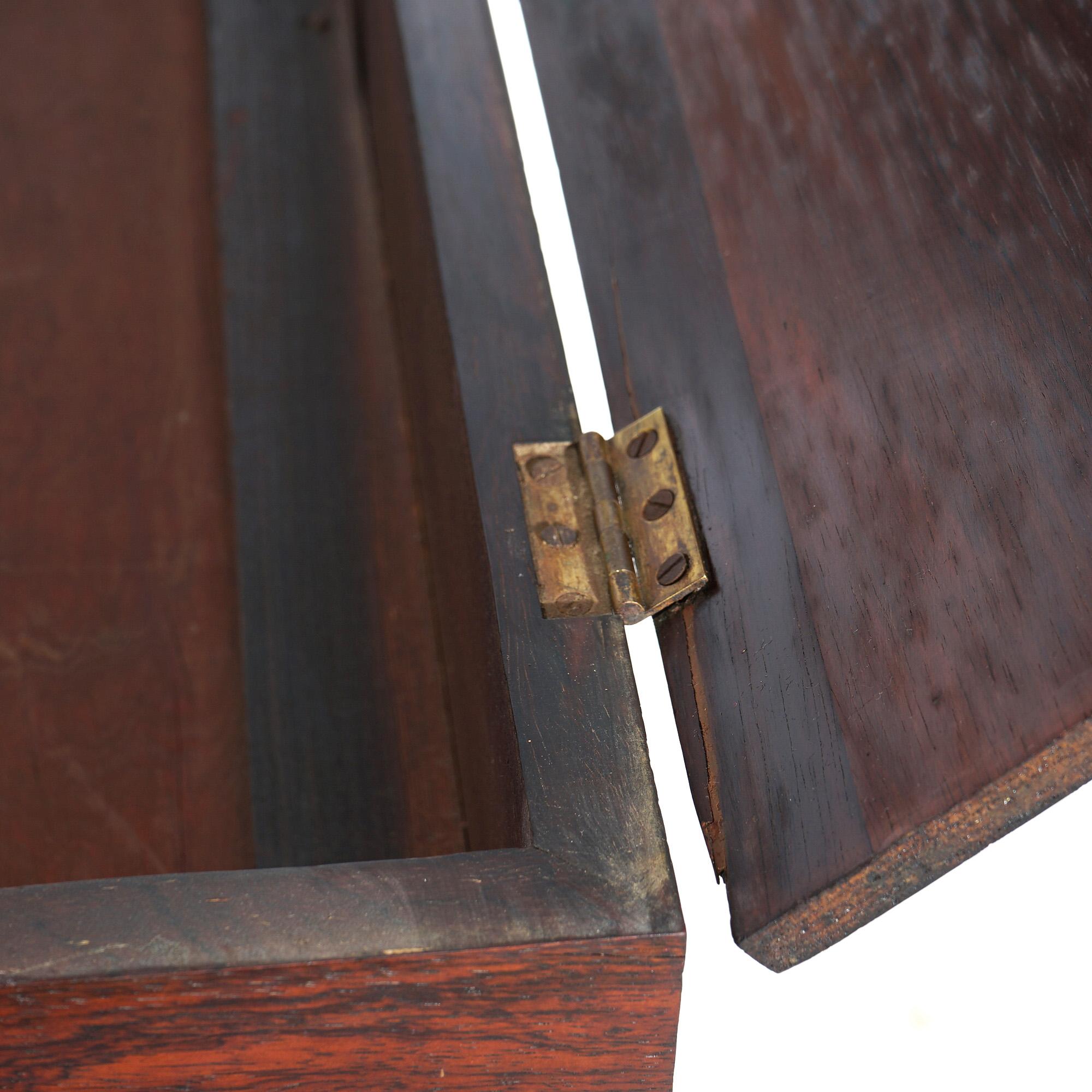 Antike viktorianische Melodeon Palisander-Schreibtisch mit Scroll Form Beine C1860 im Angebot 4