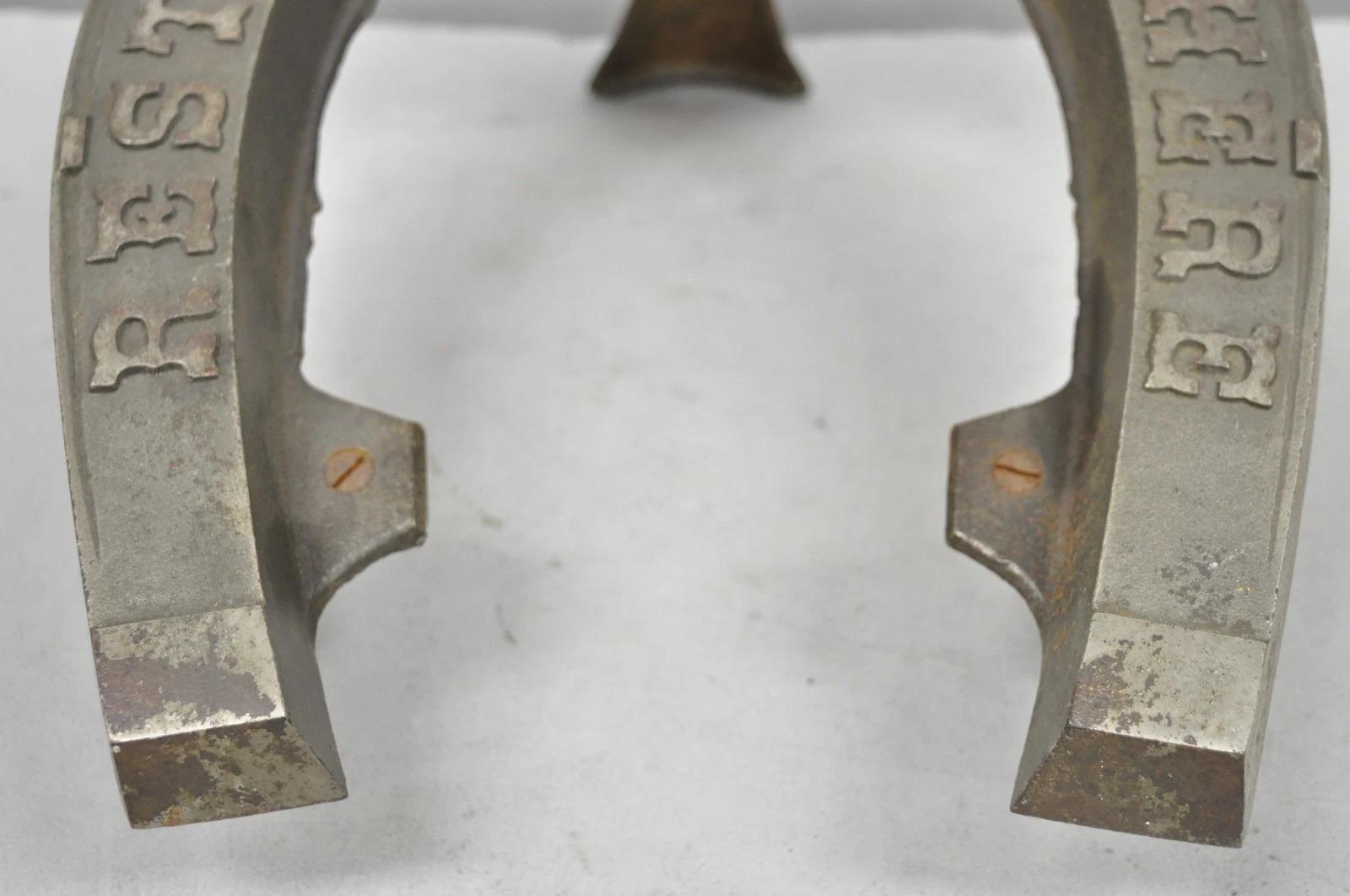 Métal Tabouret victorien ancien en métal 