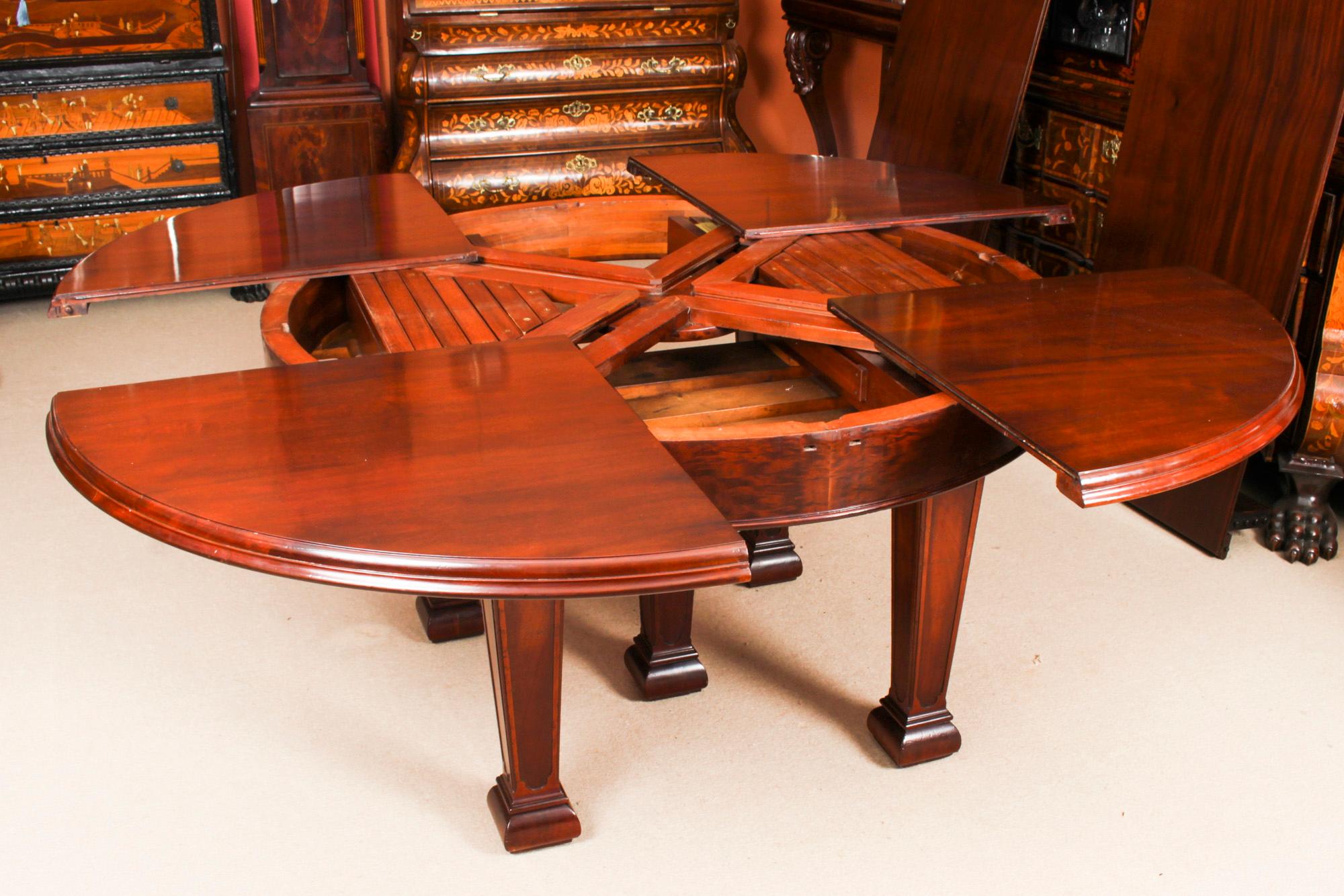 Antique Victorian Metamorphic Extending Jupe Dining Table 19th Century 5