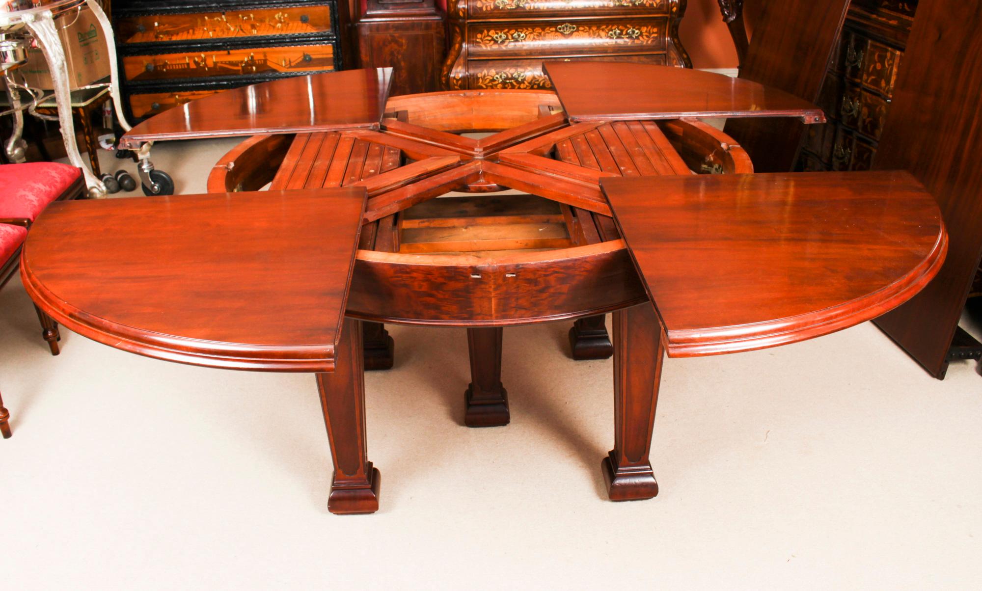 Antique Victorian Metamorphic Extending Jupe Dining Table 19th Century 2