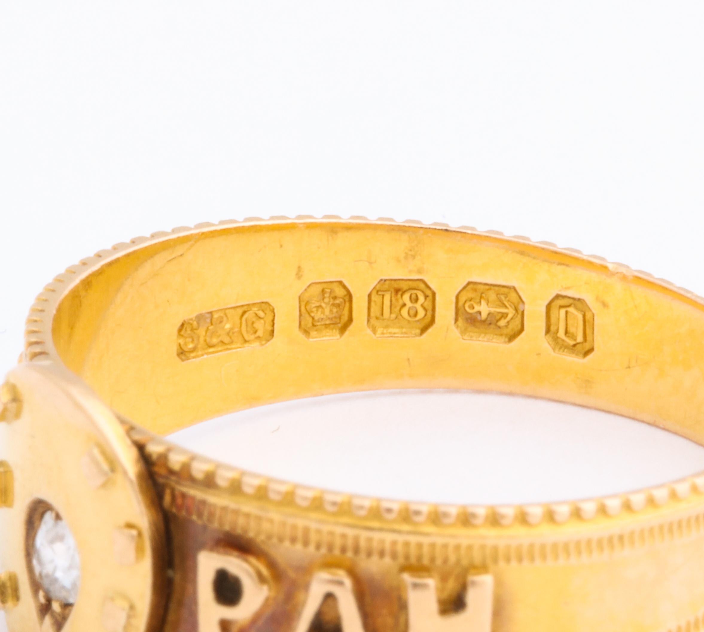 antique mizpah ring