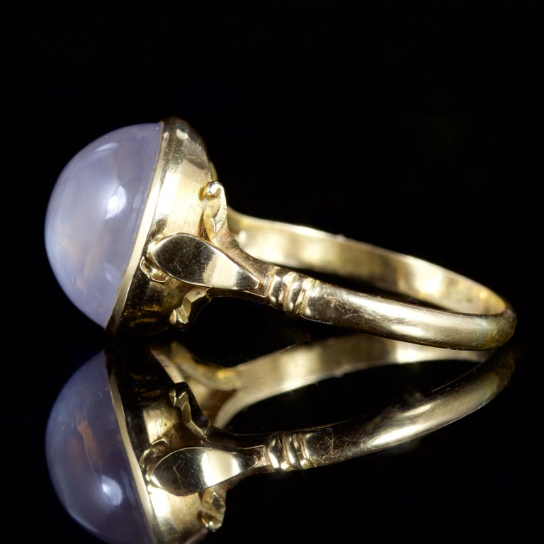 Antique Victorian Moonstone 18 Carat Gold Ring, circa 1880 at 1stdibs