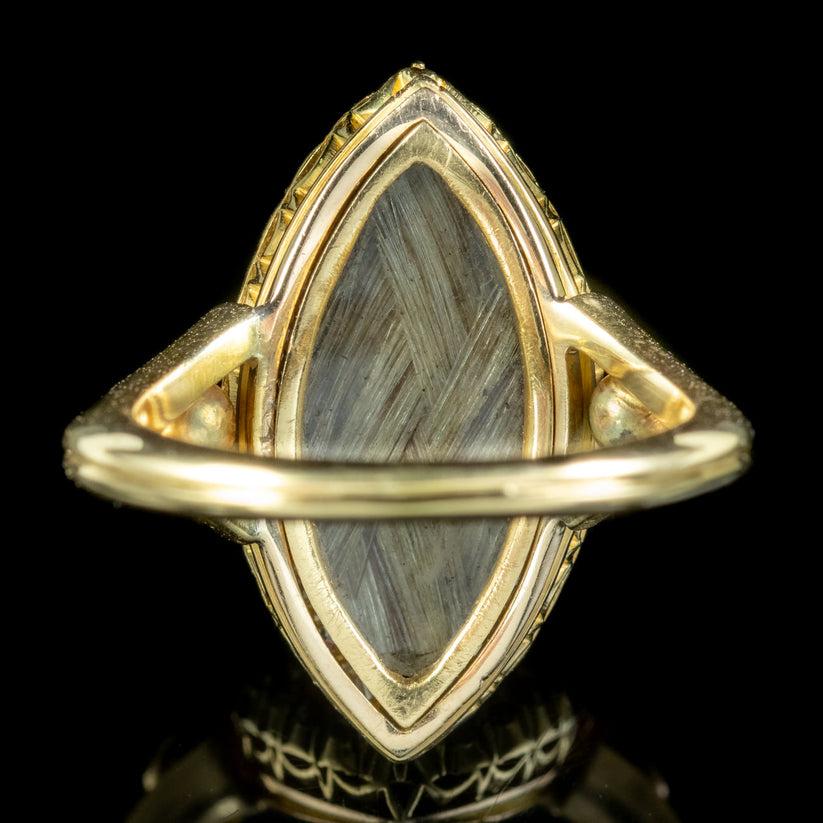 Antique Victorian Moonstone Diamond Navette Ring in 2.20ct Moonstone In Good Condition For Sale In Kendal, GB