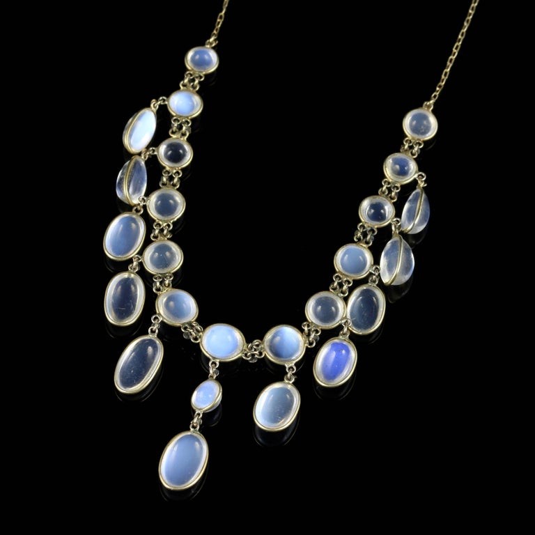 Victorian moonstone necklace