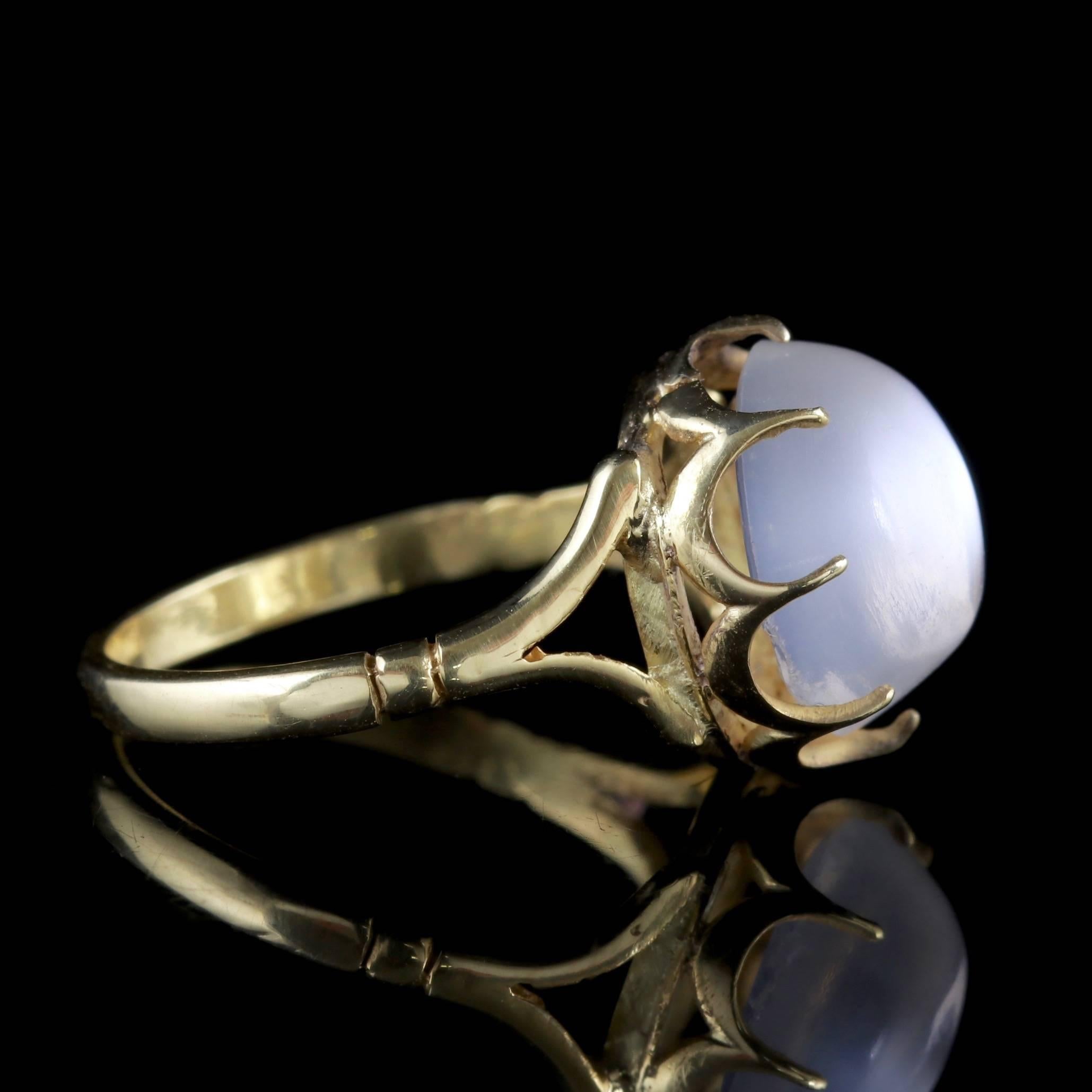 Women's Antique Victorian Moonstone Ring 18 Carat Gold, circa 1900