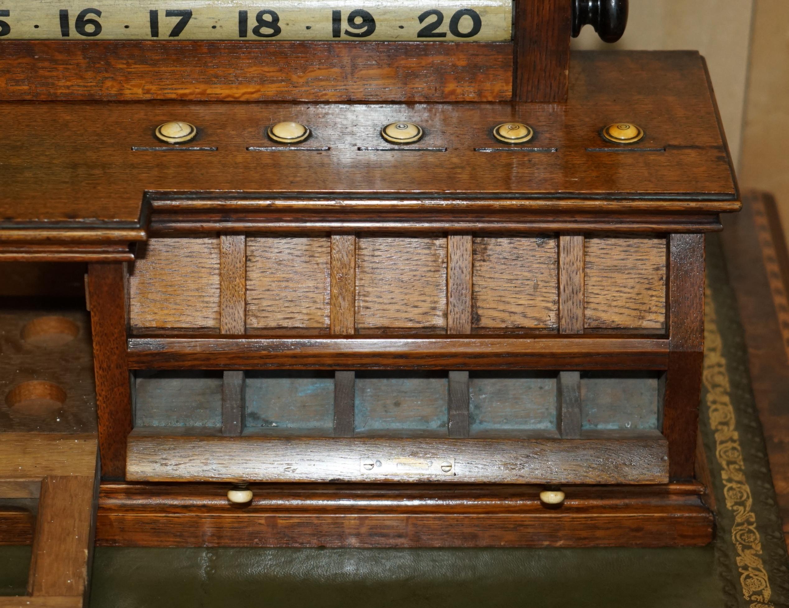 MOTHER OF PEARL BURROUGHES & WATTS LONDON SNOOKER SCOREBOARD ANTIQUE ViCtoriaN en vente 11