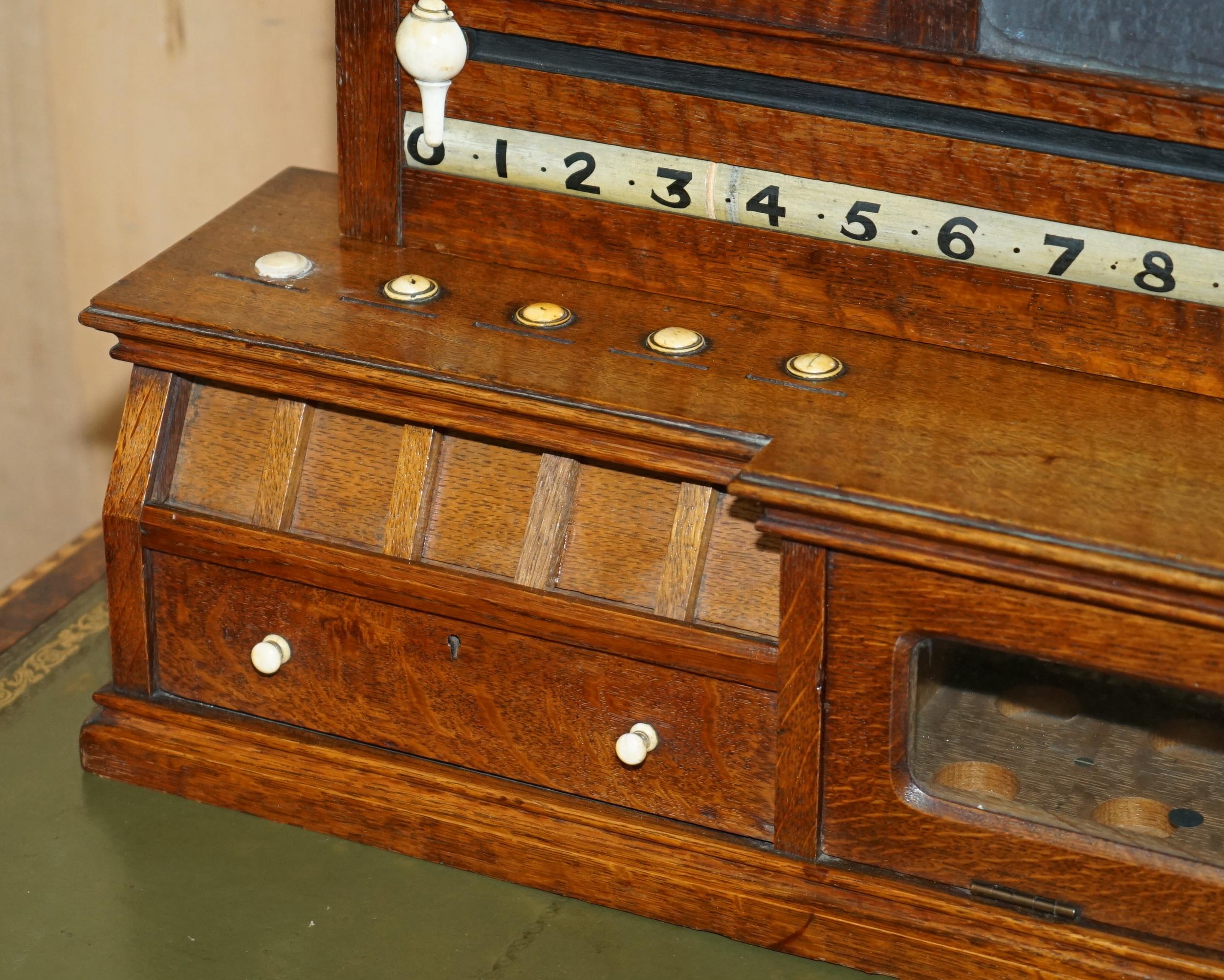 Bois de feuillus MOTHER OF PEARL BURROUGHES & WATTS LONDON SNOOKER SCOREBOARD ANTIQUE ViCtoriaN en vente