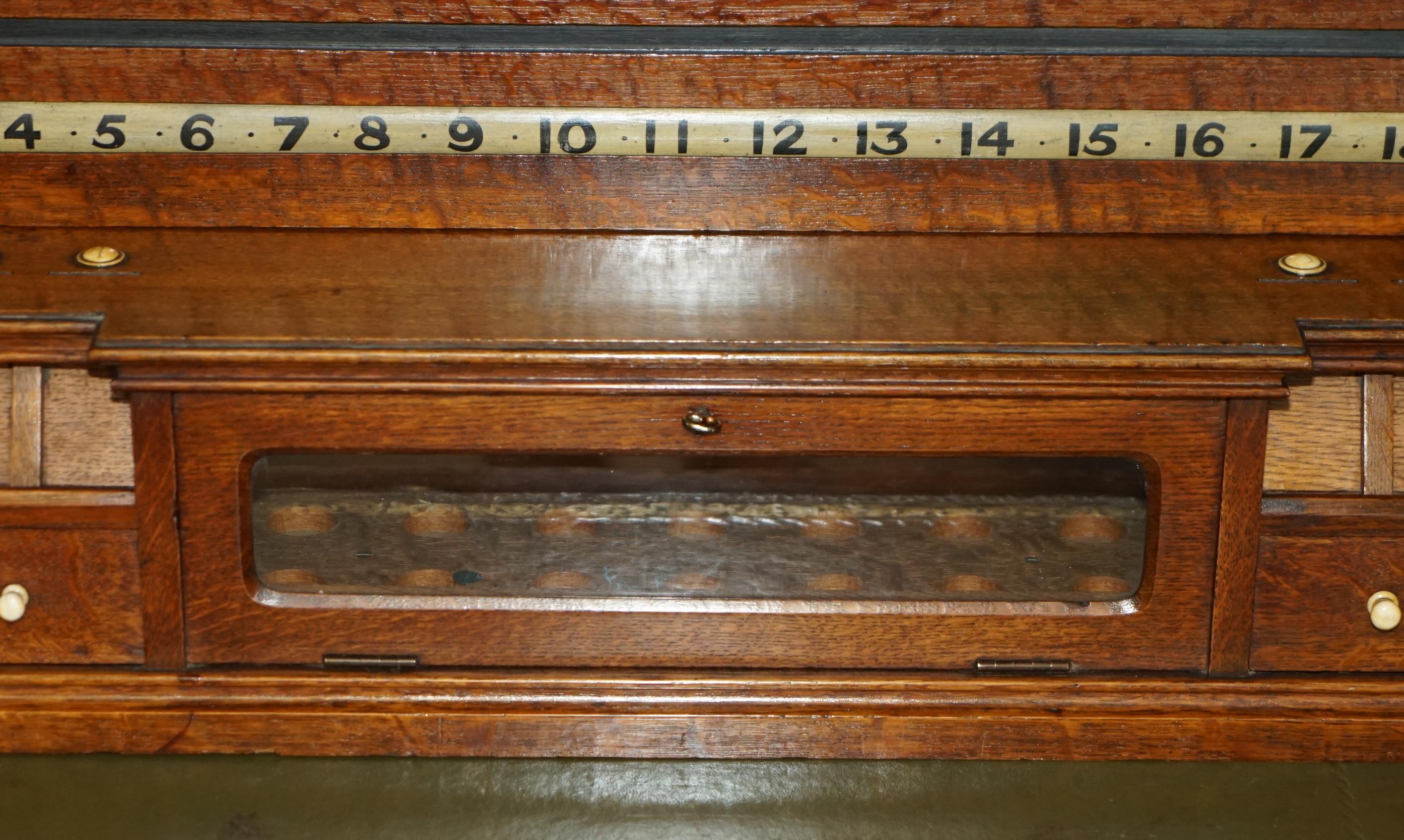 MOTHER OF PEARL BURROUGHES & WATTS LONDON SNOOKER SCOREBOARD ANTIQUE ViCtoriaN en vente 1