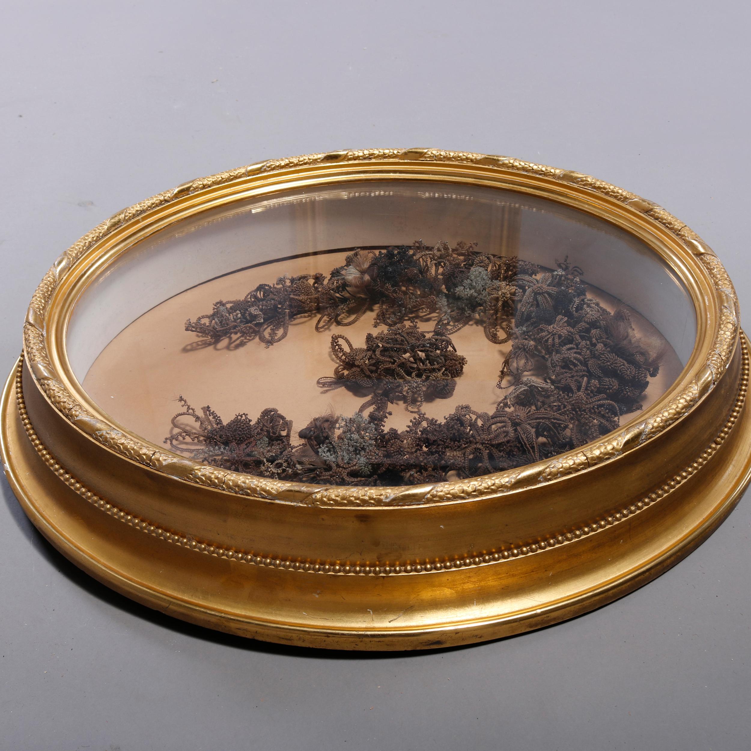 victorian hair wreath