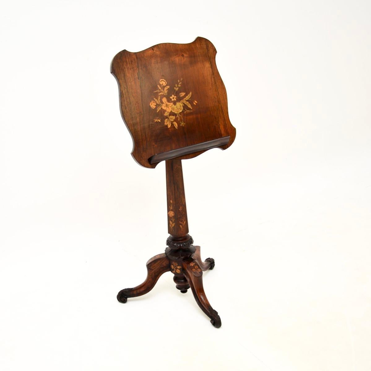 Early Victorian Antique Victorian Music Stand For Sale