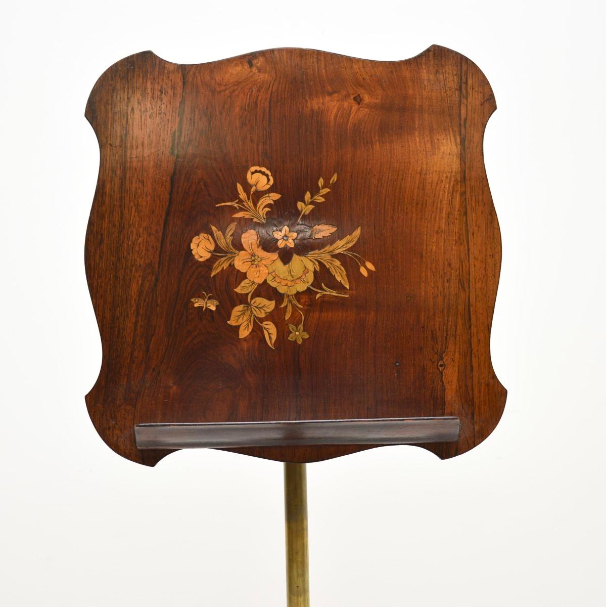 Wood Antique Victorian Music Stand For Sale