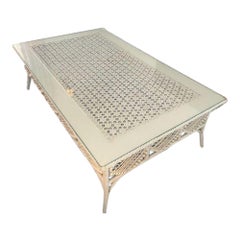 Antique Victorian Nantucket Wicker Coffee Table